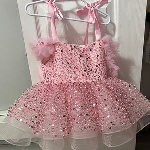 Pink Sequin Tulle Dress